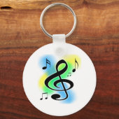音楽の曲 キーホルダー (正面)
