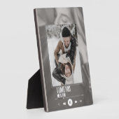 音楽の歌アーティストカップル写真 フォトプラーク (側面)