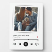 音楽の歌アーティストカップル写真 フォトプラーク (正面)