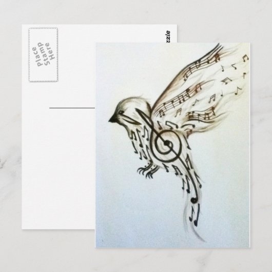 音楽の炎 ポストカード (正面/裏面)