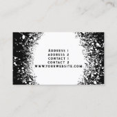 音楽の爆破バックグラウンド名刺 名刺 (裏面)