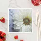 音楽の白い花 スタンダードランチョンナプキン (インサイチュ)