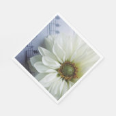 音楽の白い花 スタンダードランチョンナプキン (角)