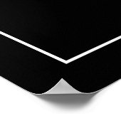 音楽の皮肉屋なトラブルメーカー 面白い音楽 パンク 上品な 黒のト音記号 ポスター (角)