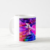 音楽の矢印が対象のハート コーヒーマグカップ (正面左)