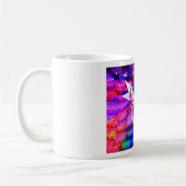 音楽の矢印が対象のハート コーヒーマグカップ (左)