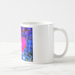 音楽の矢印が対象のハート コーヒーマグカップ