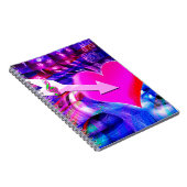 音楽の矢印が対象のハート ノートブック (右側)