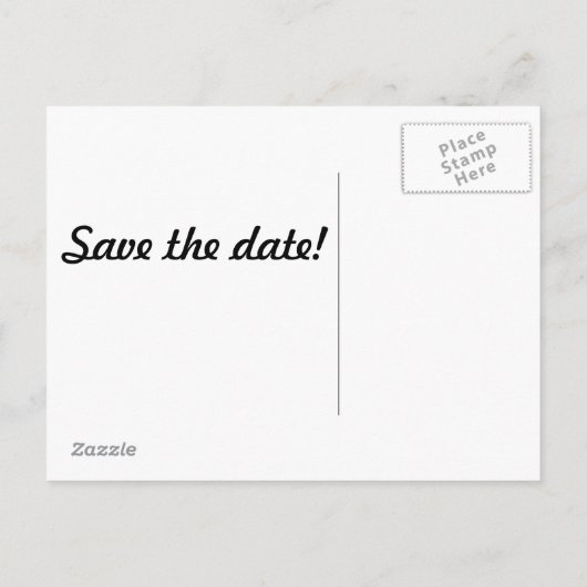 音楽の矢印の救交差 – 日付 案内ポストカード (裏面)