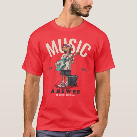 音楽の答え Tシャツ (正面)