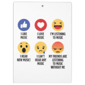 音楽の絵文字 クリップボード (裏面)