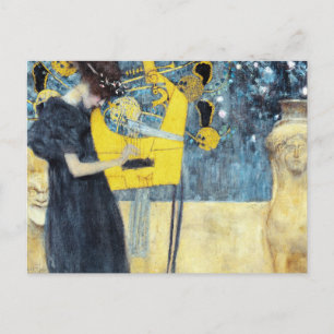 音楽の絵画バイグスタフクリムト ポストカード