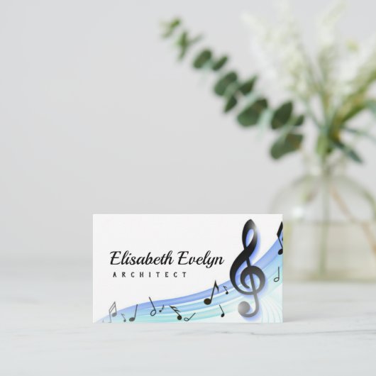 音楽の背景 名刺 (スタンド正面)