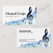 音楽の背景 名刺 (正面/裏面)