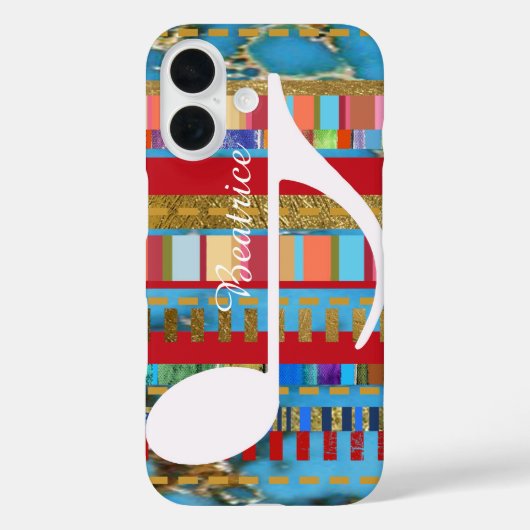 音楽の色パーソナライズされた Case-Mate iPhoneケース (裏面)