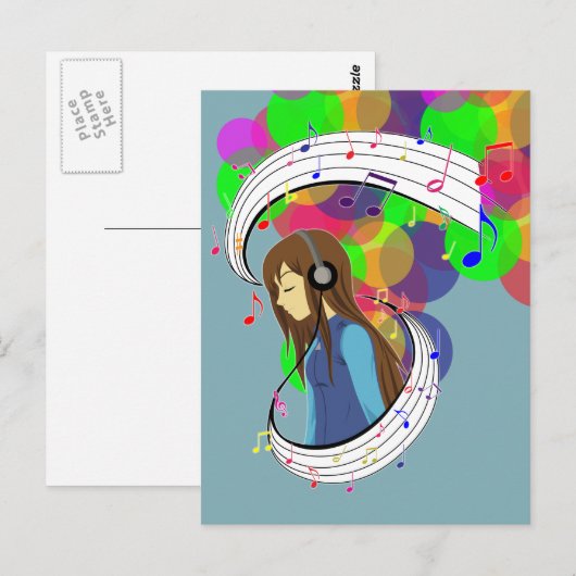 音楽の色 ポストカード (正面/裏面)
