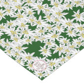 音楽の花の手のエーデルワイス図解入りの、写真付きの音 ロングテーブルランナー (コーナー)