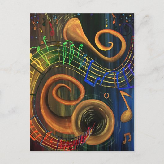音楽の芸術 ポストカード (正面)