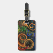 音楽の芸術 ラゲッジタグ (正面縦)