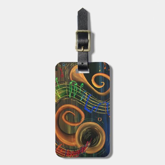 音楽の芸術 ラゲッジタグ (正面縦)