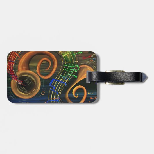 音楽の芸術 ラゲッジタグ (裏面横)