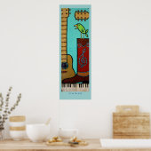 音楽の街のポスター ポスター (キッチン)