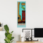 音楽の街のポスター ポスター (ホームオフィス)