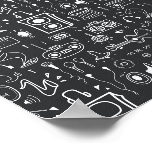 音楽の装飾 ポスター (角)