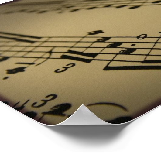 音楽の言語 ポスター (角)