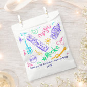 音楽の誕生日パーティー フェイバーバッグ (クリップ留めされた状態)