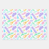 音楽の誕生日パーティー ラッピングペーパーシート (正面3)