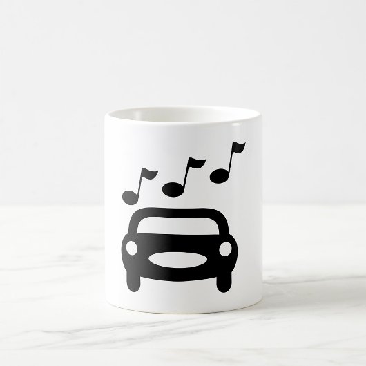 音楽の車 コーヒーマグカップ