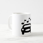 音楽の車 コーヒーマグカップ (正面左)