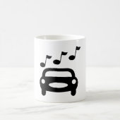 音楽の車 コーヒーマグカップ (中央)