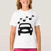 音楽の車 Tシャツ (正面)