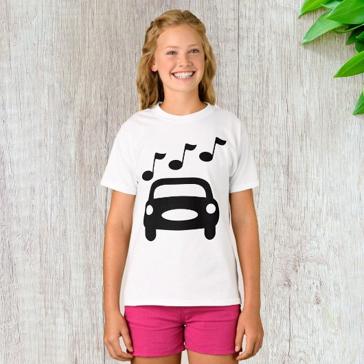 音楽の車 Tシャツ