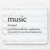 音楽の辞書定義 マウスパッド (正面)