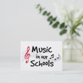 音楽の通話カード 名刺 (スタンド正面)