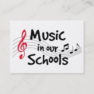 音楽の通話カード 名刺