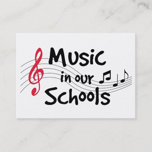 音楽の通話カード 名刺 (正面)