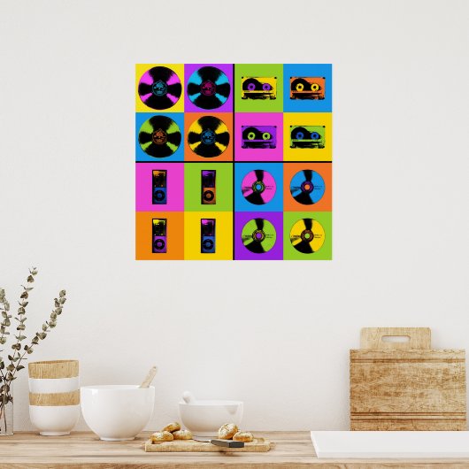 音楽の進化 ポスター (キッチン)