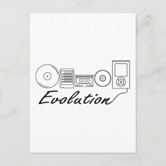 音楽の進化 ポストカード