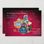 音楽の遊招待状 招待状 (正面/裏面)