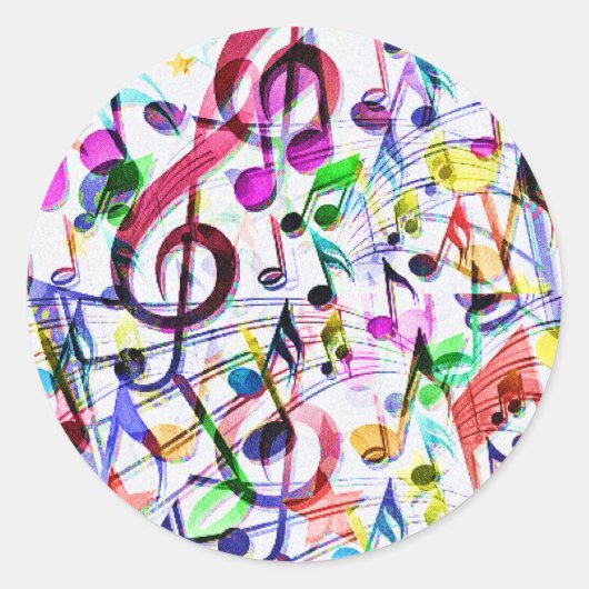 音楽の鑑賞_ ラウンドシール (正面)