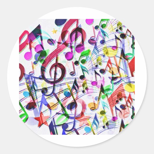 音楽の鑑賞_ ラウンドシール (正面)