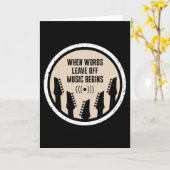 音楽の開始 カード (黄色い花)