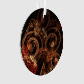 音楽の音抽象芸術アートアクリルサークル オーナメント (正面)