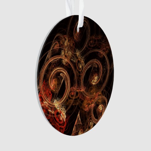 音楽の音抽象芸術アートアクリルサークル オーナメント (正面)