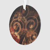 音楽の音抽象芸術アートアクリルサークル オーナメント (正面)