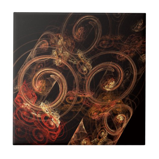 音楽の音抽象芸術アートタイル タイル (正面)